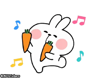💃 emoji @MHStickers Spoiled Rabbit Feelings Animation Telegram sticker 11 of 25