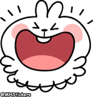 😆 emoji @MHStickers Spoiled Rabbit Emoji 2 Telegram sticker 9 of 41