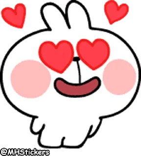 😍 emoji @MHStickers Spoiled Rabbit Emoji 2 Telegram sticker 11 of 41