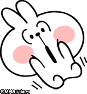 😱 emoji @MHStickers Spoiled Rabbit Emoji 2 Telegram sticker 21 of 41