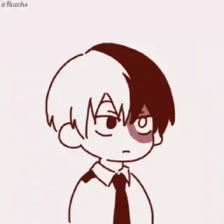 😐 emoji (@Tengen) MHA Video Pack Telegram sticker 7 of 50