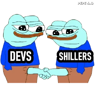 🤝 emoji PEPE 4.0 Telegram sticker 14 of 21