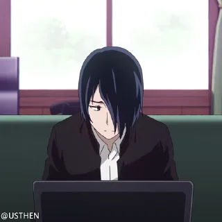 😐 emoji @usthen Kaguya-sama: Love Is War Telegram sticker 17 of 20