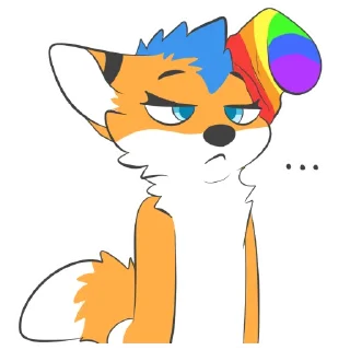 😐 emoji FuzzyTheFox by Pulex Telegram sticker 16 of 53