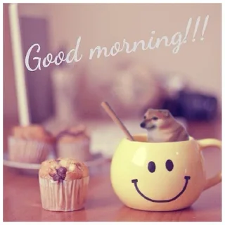 😐 emoji good morning thank you how are you too Telegram sticker 7 of 30