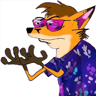 😣 emoji Clutch The Fox Telegram sticker 6 of 55