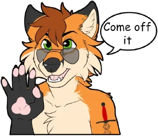 🙅‍♂️ emoji Clutch The Fox Telegram sticker 22 of 55