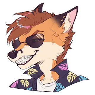 😃 emoji Clutch The Fox Telegram sticker 1 of 55