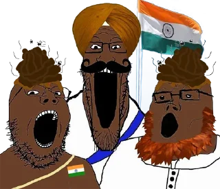 😦 emoji Pajeet Waffen Telegram sticker 7 of 11