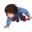 🖤 emoji Frısk by: @Undertale_Stickers Telegram sticker 24 of 31