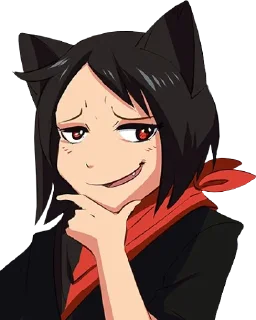 😏 emoji /leftypol/ catgirls | @StickersOfAstora Telegram sticker 10 of 70