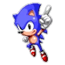 ☝ emoji Sonic from Sonic 3 stickers Telegram sticker 23 of 24