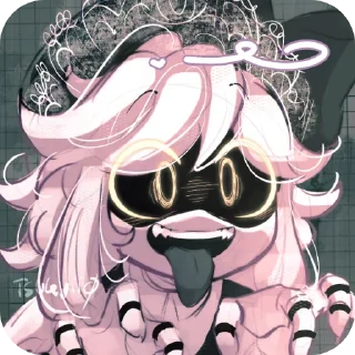 👀 emoji ㅤ⇄@wu9sha : :ㅤ 𝗰𝘆𝗻 Telegram sticker 7 of 13