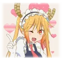 💖 emoji Kobayashi-san@Nekostickerss Telegram sticker 6 of 119