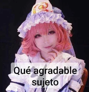 🌟 emoji 🪭 ༅ Yuyuko Saigyouji ⊹ @KesitoMania Telegram sticker 15 of 101