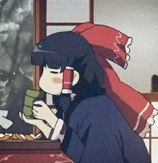 Sticker from 🍵 ও Reimu Hakurei ۵ → @KesitoMania