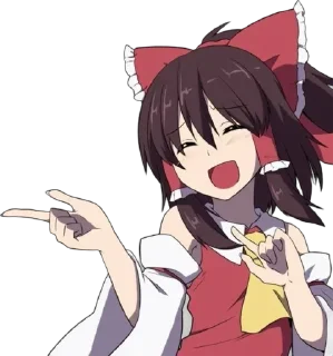 🌟 emoji 🍵 ও Reimu Hakurei ۵ → @KesitoMania Telegram sticker 18 of 120