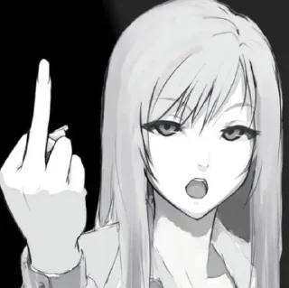 🖕 emoji хуйня какая-то Telegram sticker 7 of 16