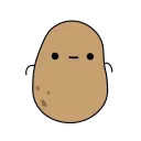 👍 emoji Cute potato @AM_stickers Telegram sticker 3 of 15