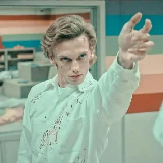 🕷 emoji ⇢ 𝙃𝙚𝙣𝙧𝙮 𝘾𝙧𝙚𝙚𝙡 𝟬𝟬𝟭 | @AquaStickers @Henry_Creel 💎 Telegram sticker 10 of 70