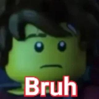 Sticker from Ninjago "bruh" @Il_Ninja_Verde
