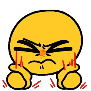 😣 emoji Custom Neurodiversity Emojis Telegram sticker 23 of 100