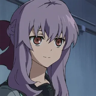💜 emoji Shinoa Hiragi @xxTokyo_Art Telegram sticker 24 of 40