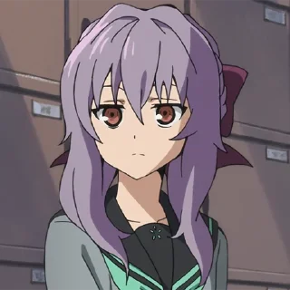 💜 emoji Shinoa Hiragi @xxTokyo_Art Telegram sticker 6 of 40