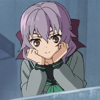 💜 emoji Shinoa Hiragi @xxTokyo_Art Telegram sticker 16 of 40