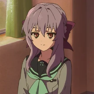 💜 emoji Shinoa Hiragi @xxTokyo_Art Telegram sticker 14 of 40