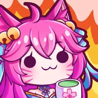 🦊 emoji ♫⃝⬤◯ Ahri // @KesitoMania Telegram sticker 11 of 119