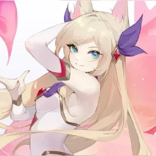 🦊 emoji ♫⃝⬤◯ Ahri // @KesitoMania Telegram sticker 19 of 119