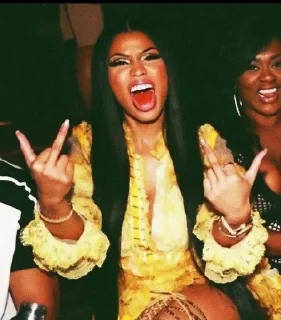 🖕 emoji NickiMinaj @StickersByBoggi #3 Telegram sticker 9 of 55