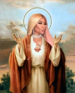 ✝ emoji NickiMinaj @StickersByBoggi #3 Telegram sticker 18 of 55