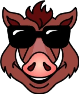 😎 emoji Кабан @modnyashki_vip Telegram sticker 12 of 25