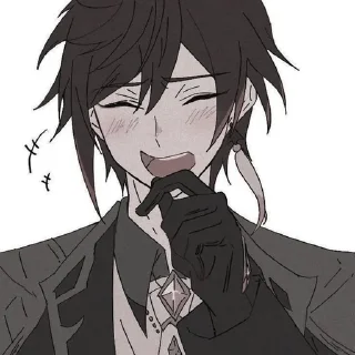 😅 emoji zhongli☀️ Telegram sticker 17 of 42