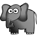 😶 emoji Elephant Telegram sticker 1 of 26