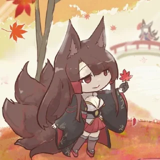 ❤️‍🔥 emoji ⌜ Akagi ❤️‍🔥 ⌟  ᨒ @KurumiFan ⛩️ Telegram sticker 6 of 120