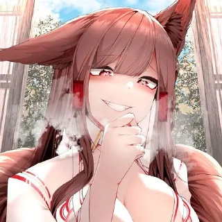 ❤️‍🔥 emoji ⌜ Akagi ❤️‍🔥 ⌟  ᨒ @KurumiFan ⛩️ Telegram sticker 5 of 120
