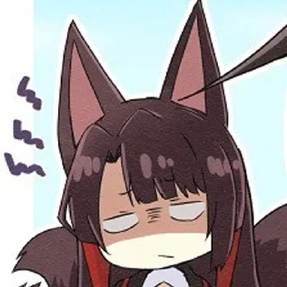 ❤️‍🔥 emoji ⌜ Akagi ❤️‍🔥 ⌟  ᨒ @KurumiFan ⛩️ Telegram sticker 10 of 120