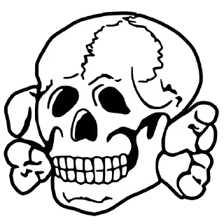 ☠️ emoji Großgermanisches Reich Telegram sticker 6 of 15