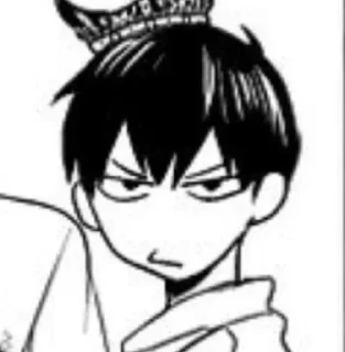 🏐 emoji Kage's manga Telegram sticker 17 of 52