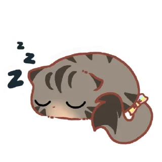 😴 emoji Blob Cat! 🏳️‍🌈 Telegram sticker 21 of 27