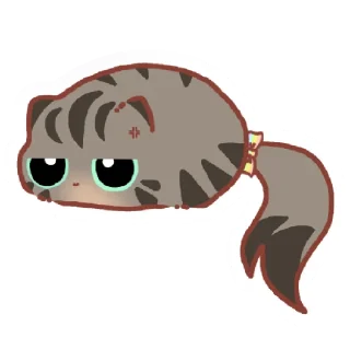 😮‍💨 emoji Blob Cat! 🏳️‍🌈 Telegram sticker 17 of 27