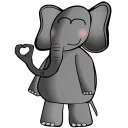 👌 emoji Elephant Telegram sticker 16 of 26