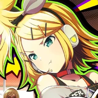 🌟 emoji Kagamine Rin⚡️ @selenasekaii Telegram sticker 17 of 91