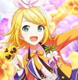 🌟 emoji Kagamine Rin⚡️ @selenasekaii Telegram sticker 19 of 91