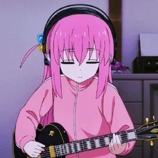 🎸 emoji 🎸Gotou hitori by (@miyukotto) Telegram sticker 12 of 88