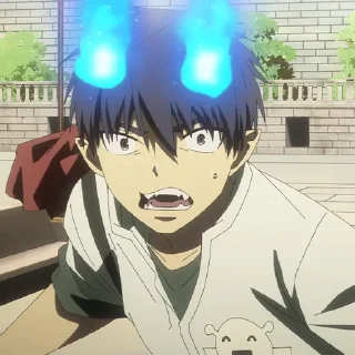 🔥 emoji Rin Okumura (@TodorokiShouto) Telegram sticker 24 of 64