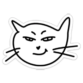 😏 emoji Risovani kisik Telegram sticker 14 of 17